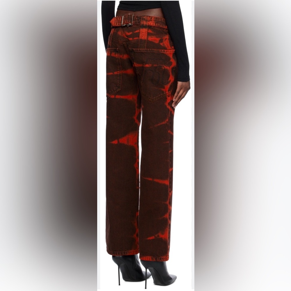 Miaou Marco Red Tie Dye Jeans Sz M